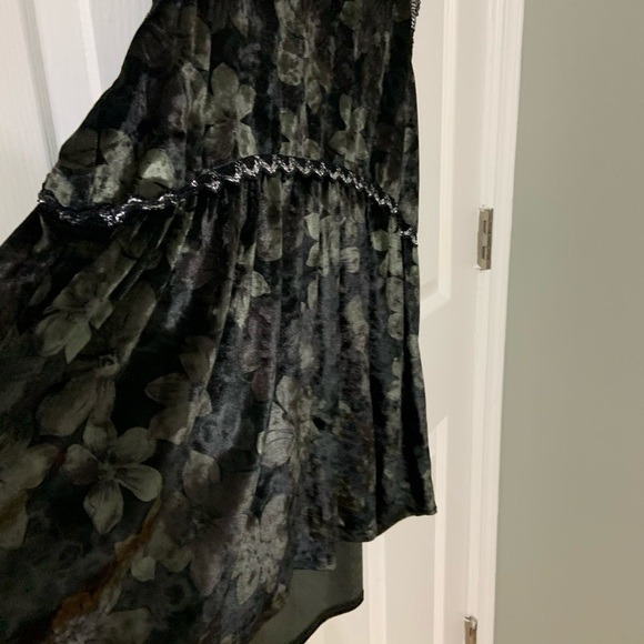 Vintage Dressy Racerback Hi Lo Tank Floral Oversized Size Large - Picture 3 of 9